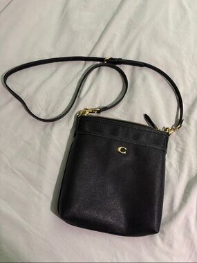 Coach Black Crossbody Bag with Gold Hardware
